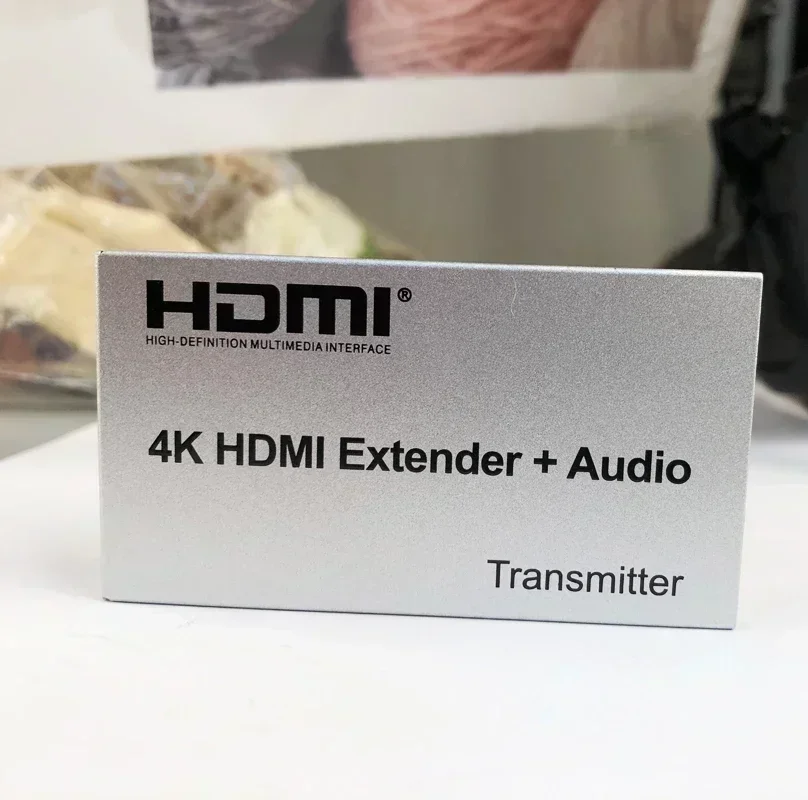 4K Hdmi Extender 100M Met R/L Audio Uit Hdmi Video Converter Via Cat5e Cat6 Rj45 Ethernet Kabel Voor Dvd Laptop Pc Naar Tv Monitor