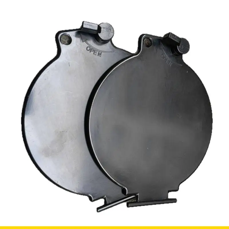 SZCH Motorhome Sewer Compartment Cover 2 Pack, Round ABS Storage Lid With Grip Detail for Hose Opening Service, Dust Coverage