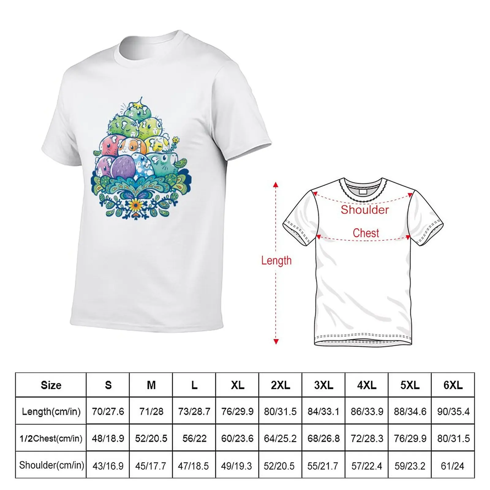 Blooming Piggy Pile T-Shirt cute clothes Aesthetic clothing graphics quick-drying oversized t shirts for men