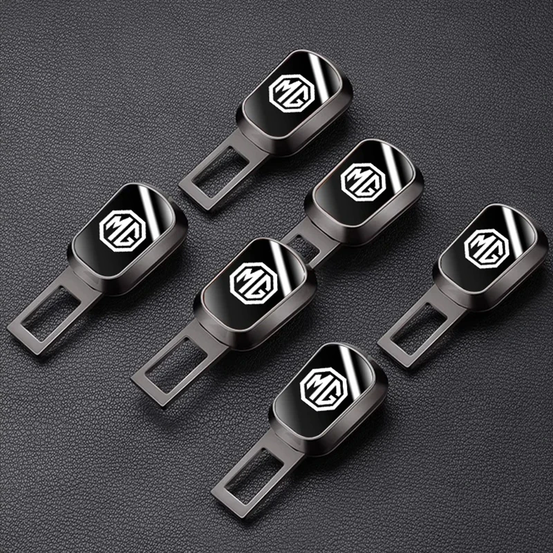 1Pc Premium Quality Auto Seatbelt Extender Buckle Lock for MG ZS EV HS EHS PHEV MG3 MG4 MG5 MG6 MG7 GT ZR RX Mirror Texture Clip