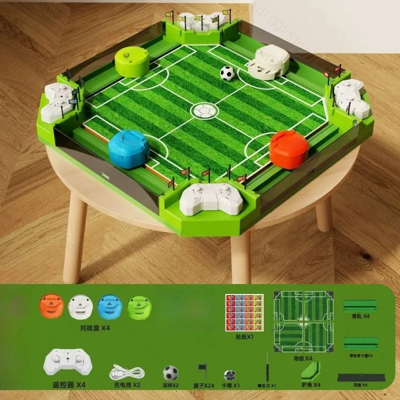 Four-person remote control table football table, parent-child battle educational toys, family party interactive table football