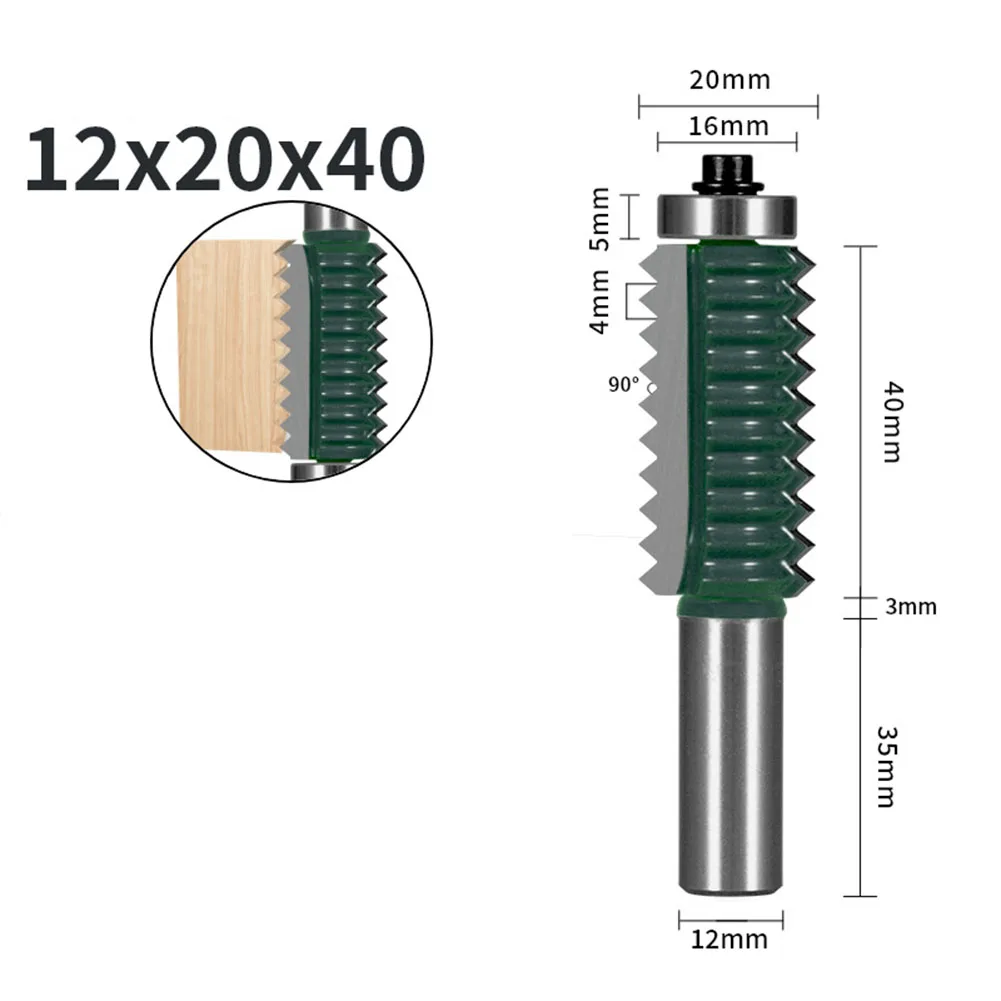 Premium Woodworking Router Bit  Advanced Spraying Technology  Grey Green Color  Suitable for Pole Wood  Sandalwood  Birch