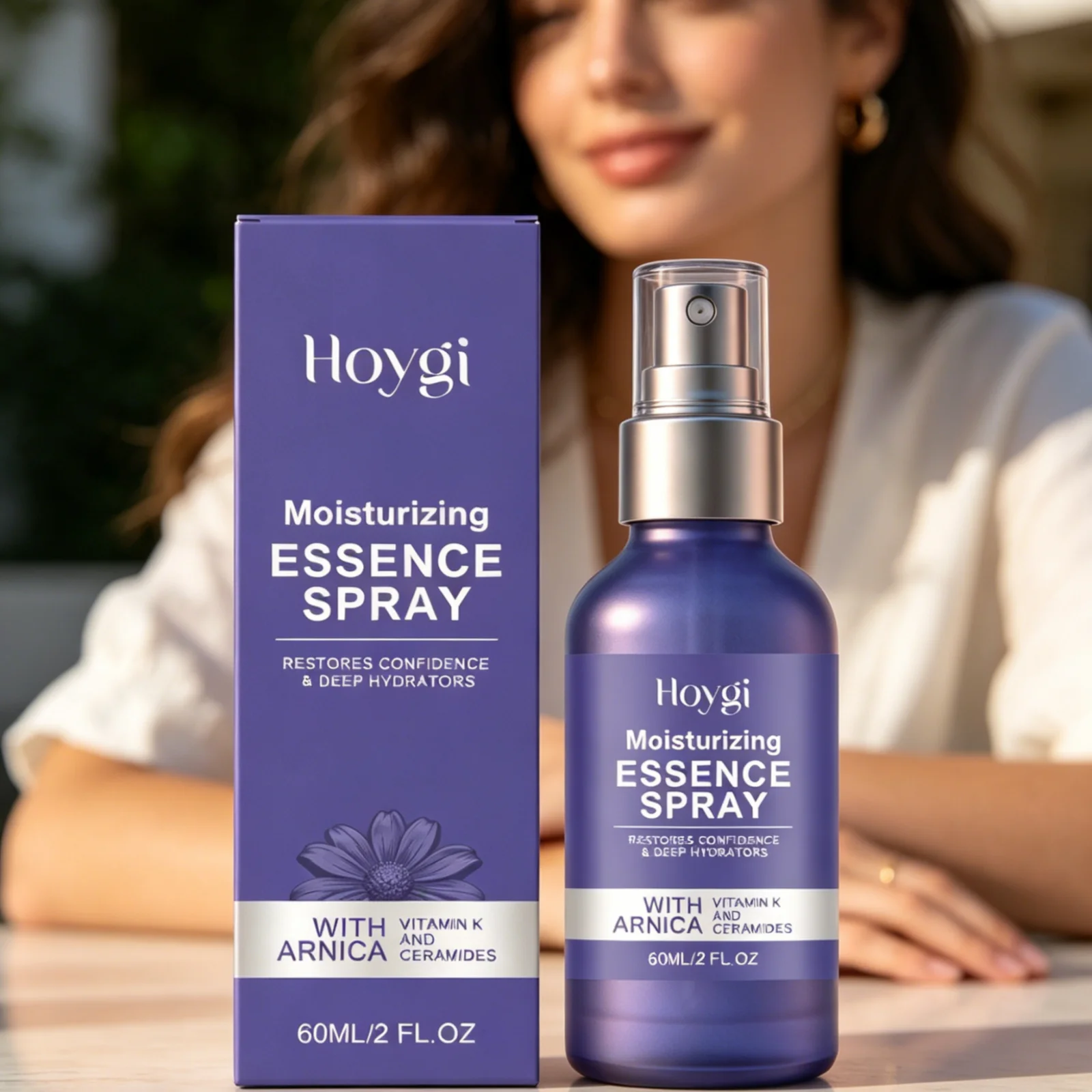 Hoygi Moisturizing Essence Spray Repair Skin Barrier Deep Nourishing Skin Soothing Anti Dryness Gentle Formula Facial Spray 60ml