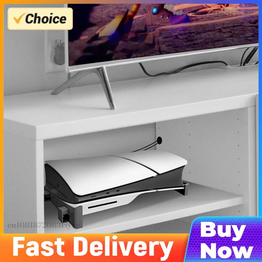 

Горизонтальная подставка с противоскользящими накладками, подставка для дисплея, компактная боковая подставка, основание для PlayStation 5 Slim Disc и Digital Edition