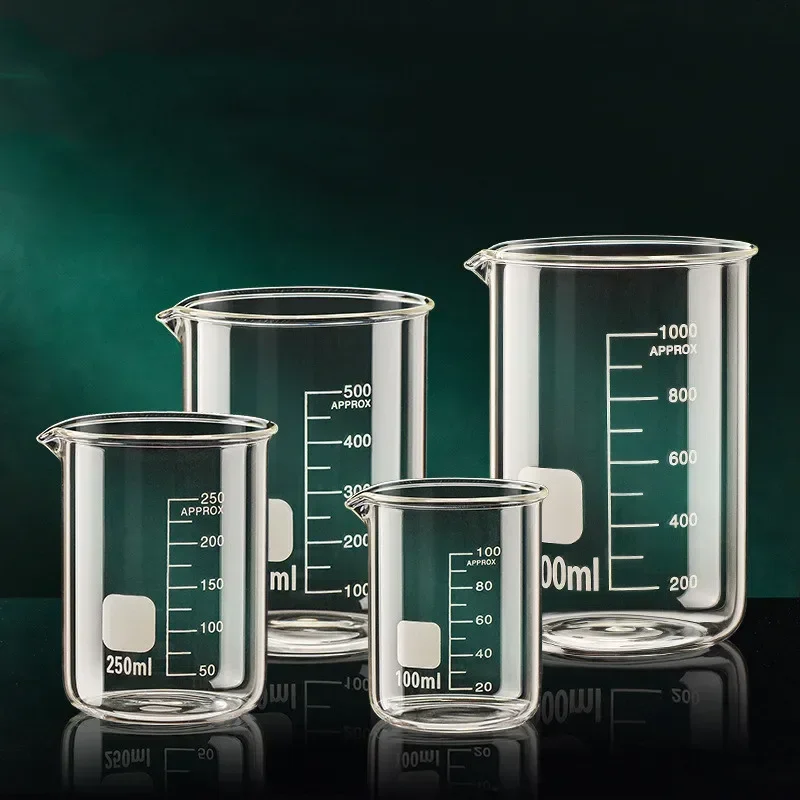

50/100/150/250/500/1000ml Glass Measuring Cup Clear GraduatCup Heat-resistant Beaker Kitchen Baking Tools