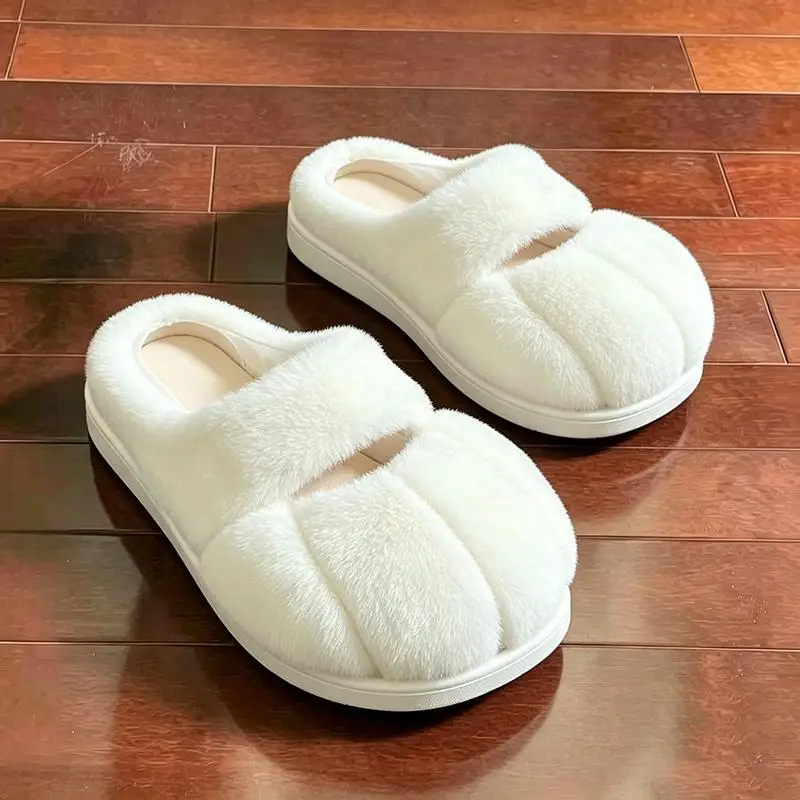Niedliche Katzenpfoten-Hausschuhe mit Flauschigem Fell für Damen, Winter 2026, Süße Warme Plüsch-Hausschuhe in Übergröße, Kawaii Fellige Schuhe, Unisex – Detail 8