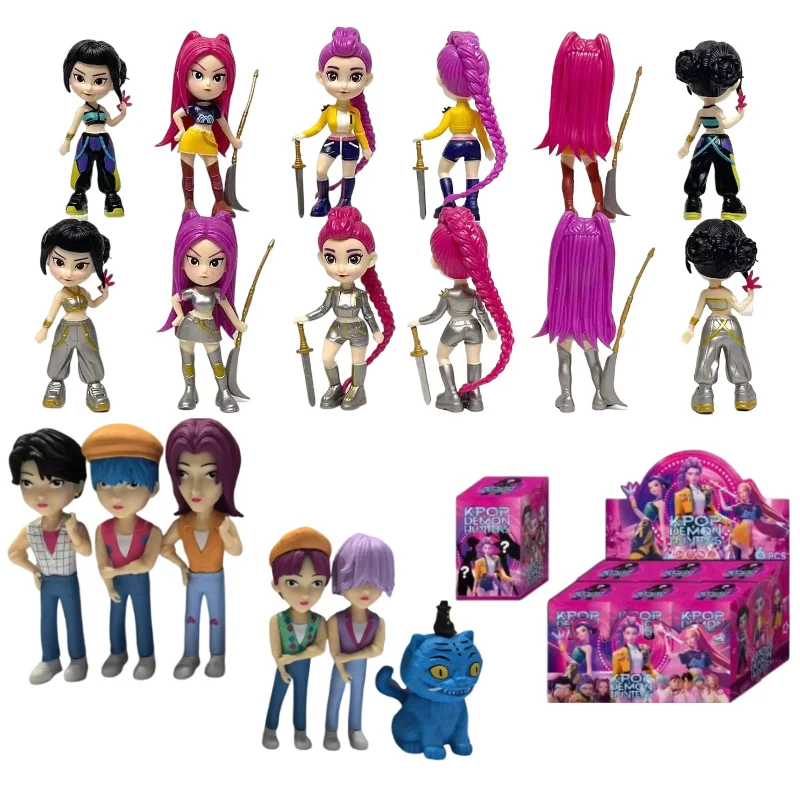 

Охотники на демонов, аниме Kpop, фигурка, модель игрушки, мультяшная игровая периферия, украшение для стола, коллекция фигурок, модель игрушки для детей, подарок