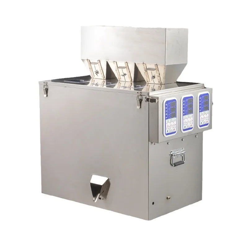 

Three-head sub-packaging machine Combined weighing and quantification Multifunctional weighing and packaging machine