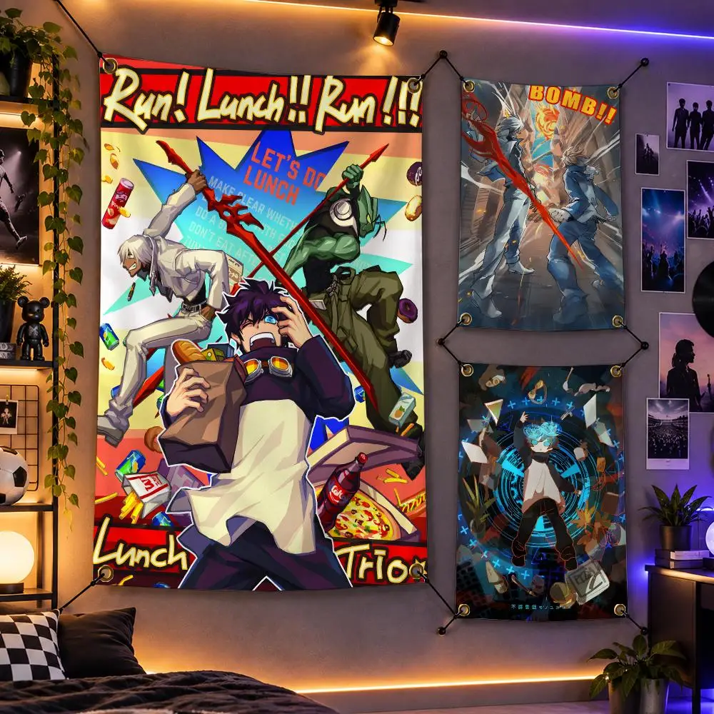 Anime Blood Blockade Battlefront Flags Personalized Flag Room Dorm Camping Picnic Garage Bar Indoor Outdoor Wall Decor