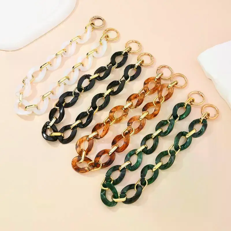 Acrylic Handbag Chains 34cm Stylish DIY Bag Strap for Purse Tote Crossbody Bag Party Daily Use Replacement