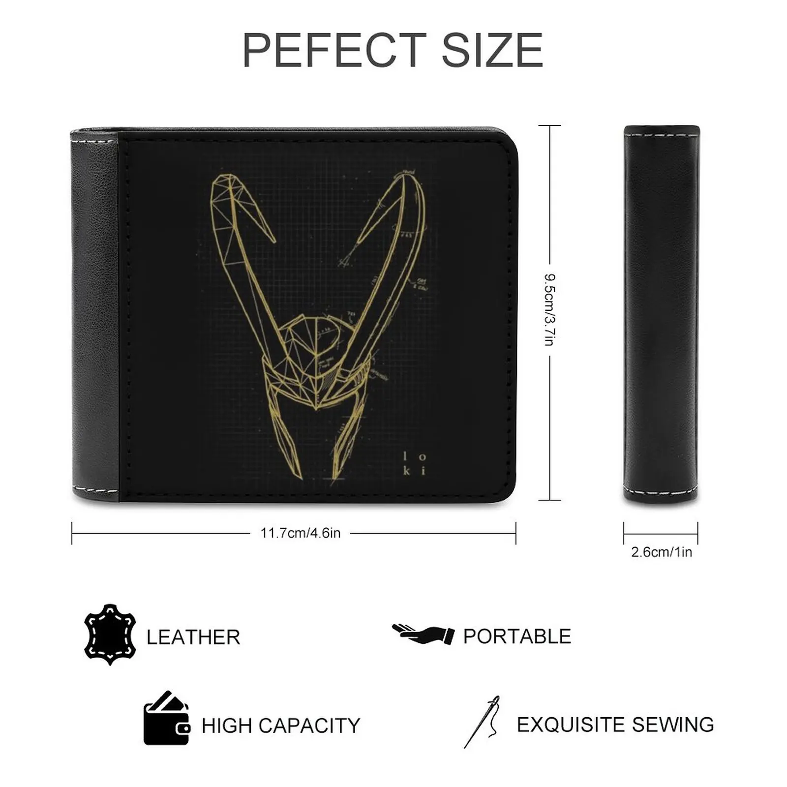 Mischief Concept Soft Men Wallets New Purse Credit Card Holders For Male Purses Men Wallet Helmet Concept Design Personalized