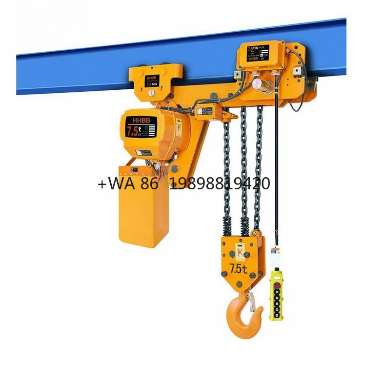 Construction Lift Warehouse With Trolley Electric Chain Crane Hoist Multifunctional 5T 7.5T 5 10 Ton