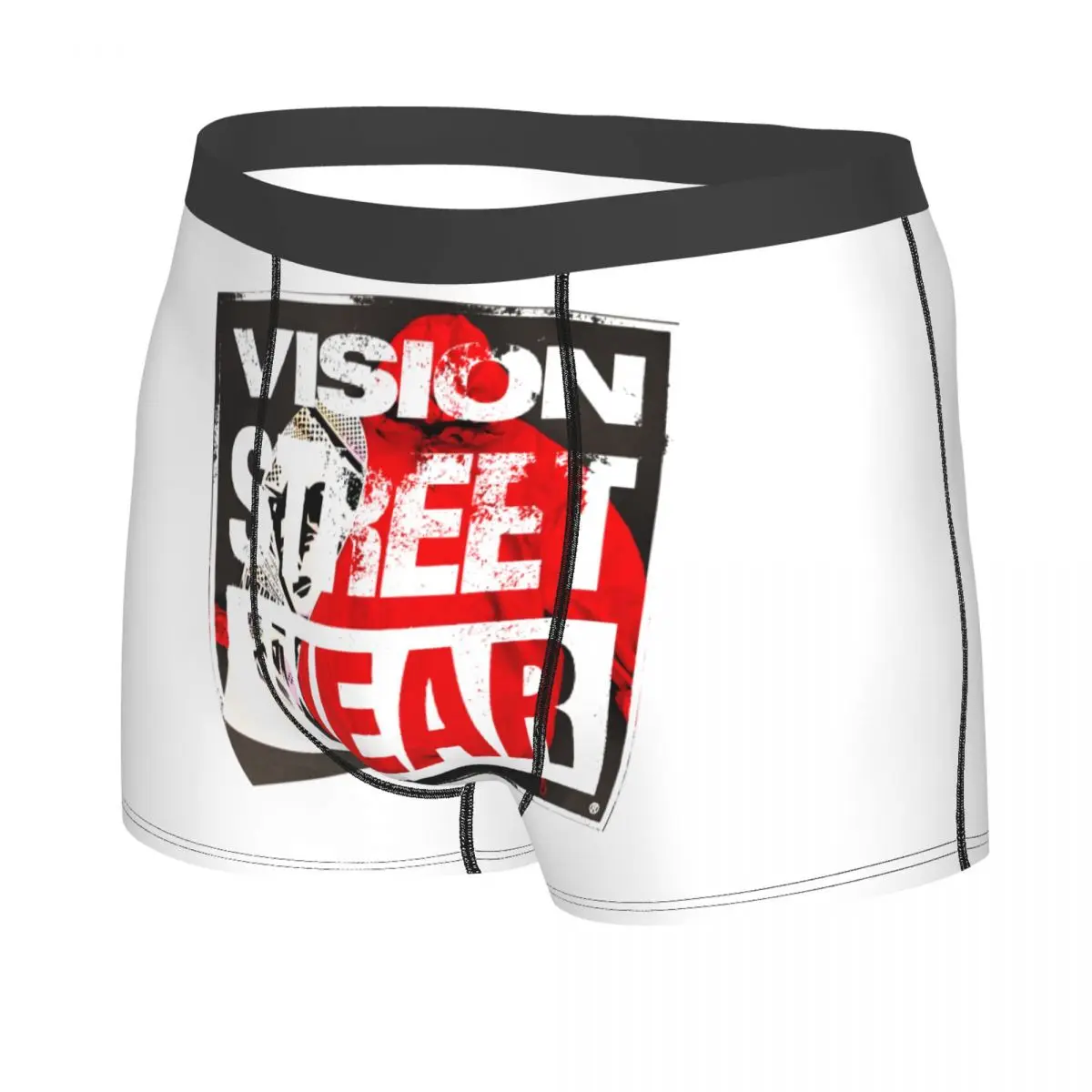 Custom Cool Vision Street Wear Underwear Men Stretch Boxer Briefs Shorts Panties Soft Underpants For Male