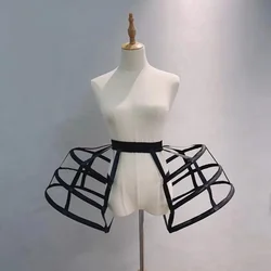 Women's Baroque Pannier Petticoat Victorian Bustle Cage Hoop Skirt Underskirt Crinoline Cosplay Vintage