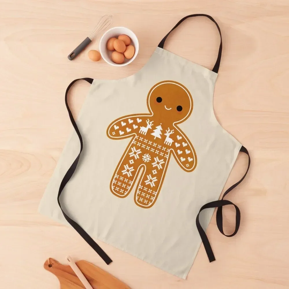 

Sweater Pattern Gingerbread Cookie Apron Beauty Professional Barber Apron