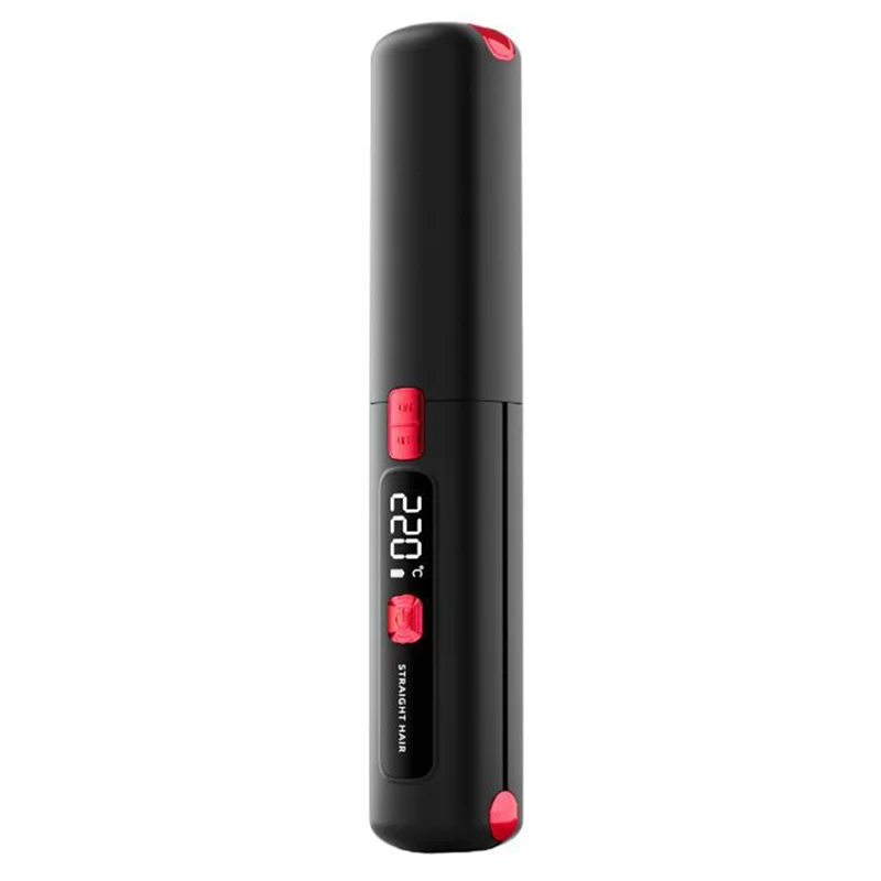 

M04K 2-In-1 Portable Mini Wireless Hair Straightening Iron Comb Curling Board Large Capacity Salon Tool