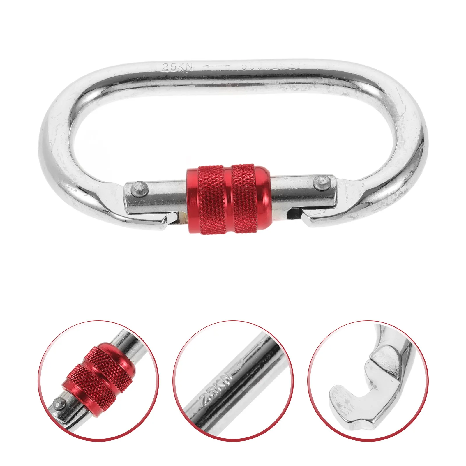 Professional Yoga Hammock Carabiner with Steel Locking Buckle for Secure Hanging and Safety Mounting