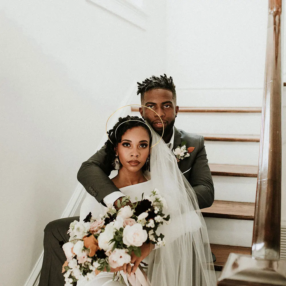 

4Pcs Headband Golden Elegant Party Hair Accessory Chic Hair Hoops Girl Headband Prop Festival Dance Headdress