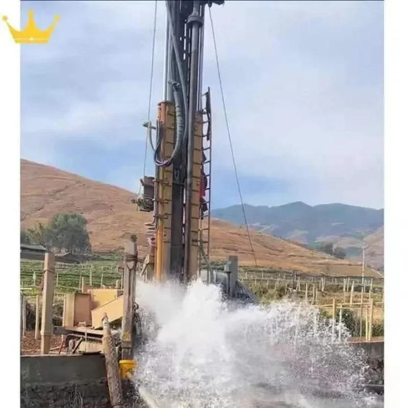 300m Water Drilling Rigs Depth Pneumatic Crawler Drilling Rig for Water Well Drilling Rig Machine Driven Diesel Engine for Sale