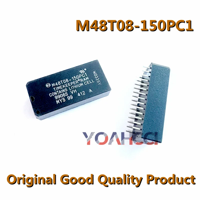 

M48T08-150PC1 (1-10 шт.) Бесплатная доставка M48T08 Часы реального времени Параллельные часы 8 Кбайт 28-контактный PCDIP-трубка Микросхема, оригинал на складе