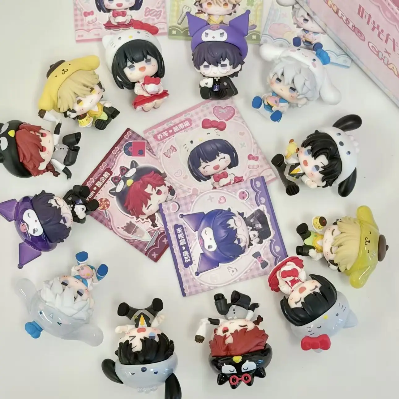 Official Link Click Sanrio Sweet Time Mini Figurine Blind Box Cheng Xiaoshi Pochacco Lu Guang Cinnamoroll Hello Kitty Anime Toy view 5