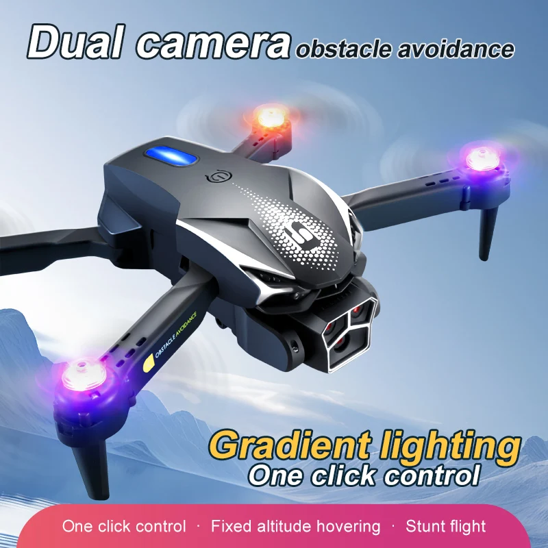 

LU600 Quadcopter High-definition Camera Colorful Glowing Drone Optical Flow Obstacle Avoidance Stable Fpv Quadcopter Toy Gift