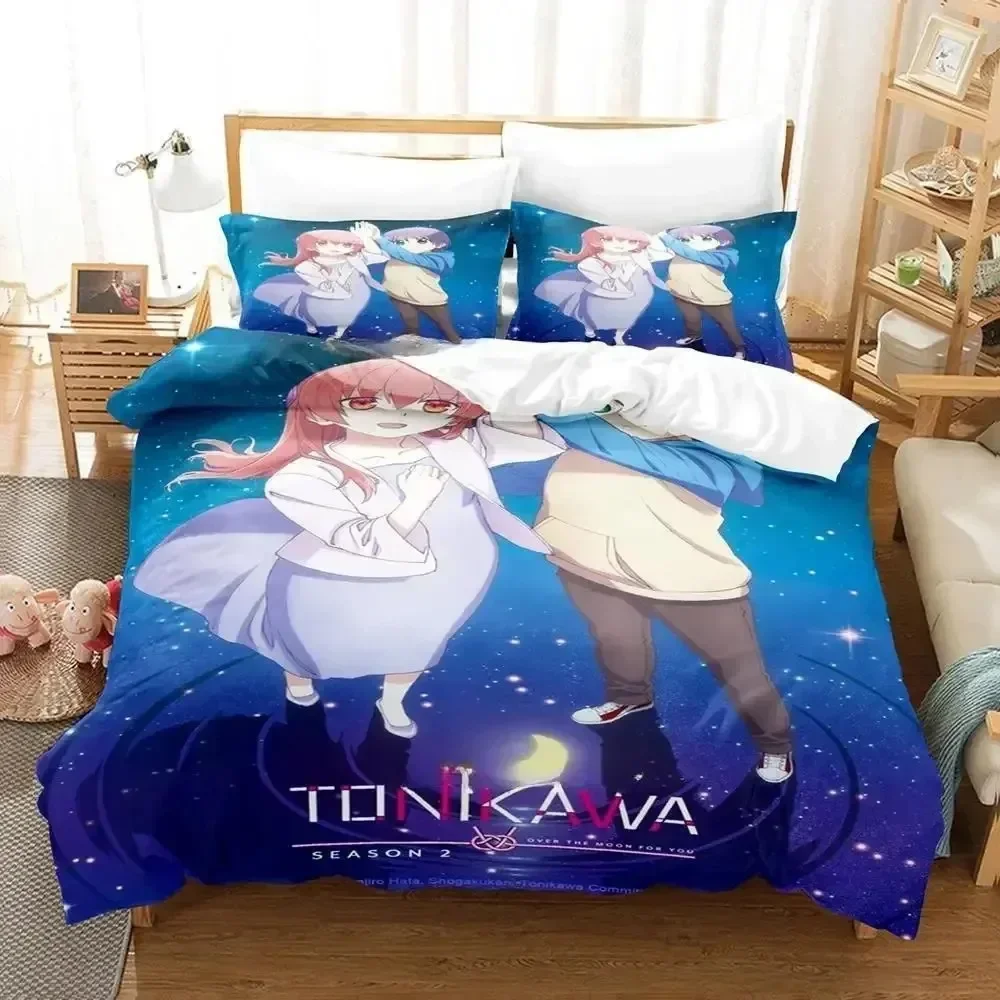 

Tonikaku Kawaii Nasa & Tsukasa 3D NEW Duvet Cover Pillowcase Bedding Set Adult Boy Girl Bedroom Decoration Single Double Large