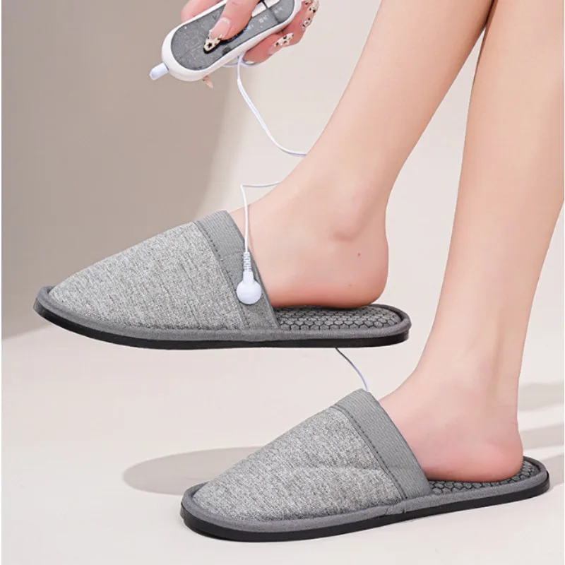 

Массаж ног, электрическая обувь EMS, электрод, микротоковые физиотерапевтические массажные тапочки для стимуляции акупрессуры, EMS массаж ног