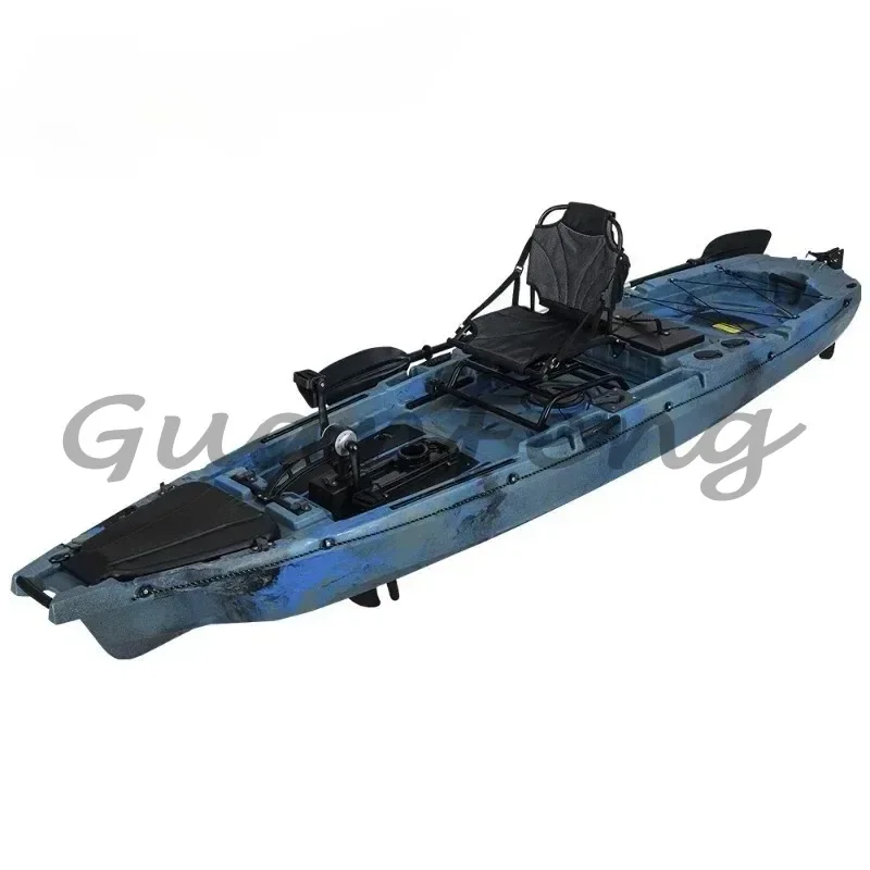 Single Person Pedal Kayak with Custom Color Option, Durable Comfort Outdoor Kayak for Fishing, Lake and Coastal Adventure