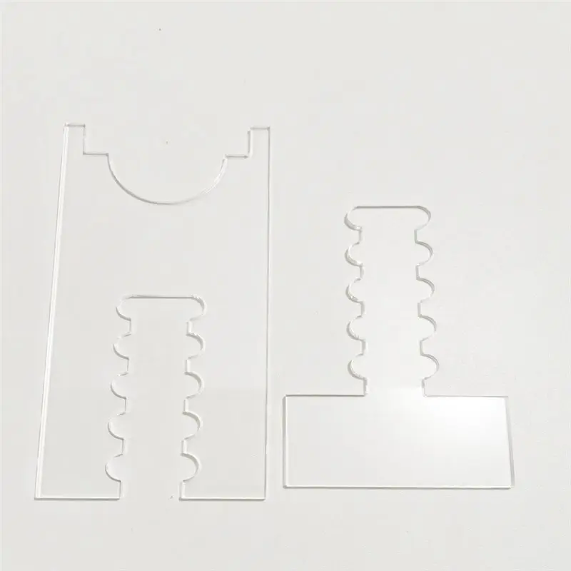 SYW-Melindungi Dinding & Mencegah Risiko Kebakaran-Penyekat Dinding Akrilik Transparan yang Dapat Disesuaikan untuk Keamanan Furnitur (2-Pak), 6.69 inci - 11.34 inci