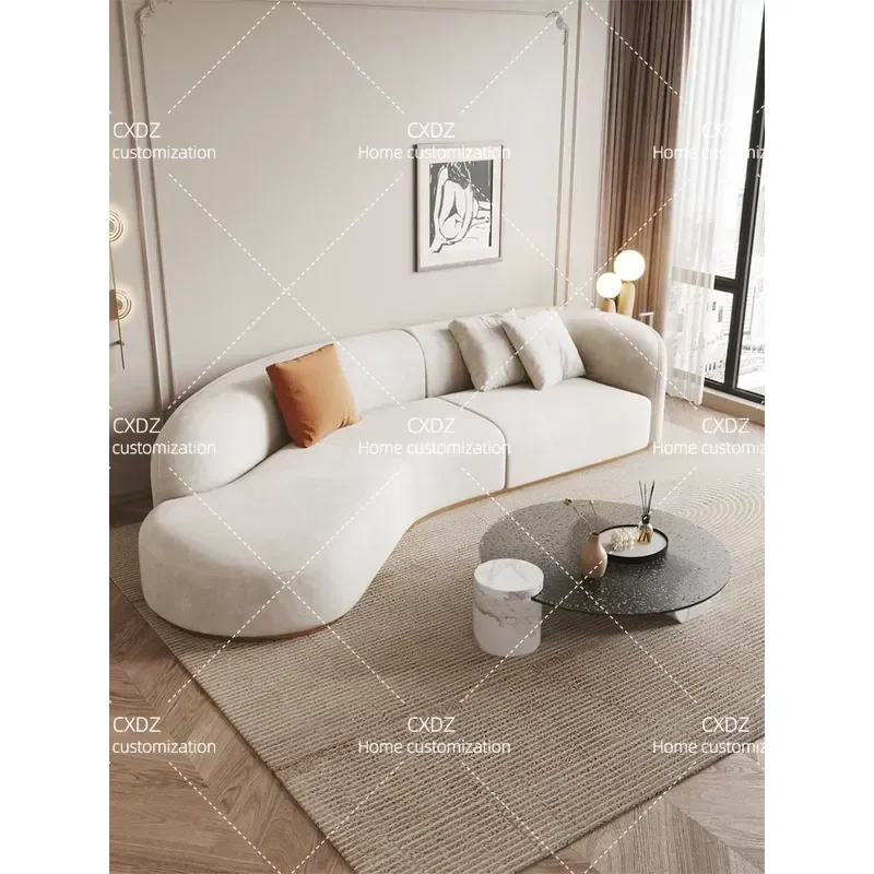 Natural Marble Round Coffee Table with Water Ripple Glass Top Modern Simple Living Room Center Table Creative Tea Table