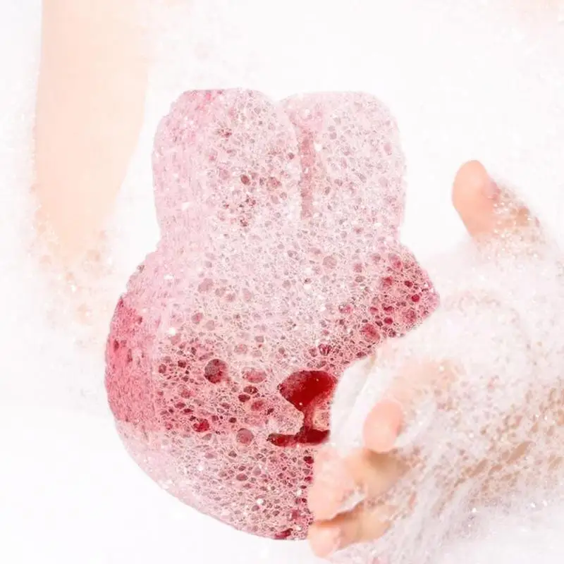 Baby Bath Sponge Soft Baby Shower Body Scrubber Shower Sponge Dead Skin Remover Cute Shower Brush Bath Supplies For Toddler Kids
