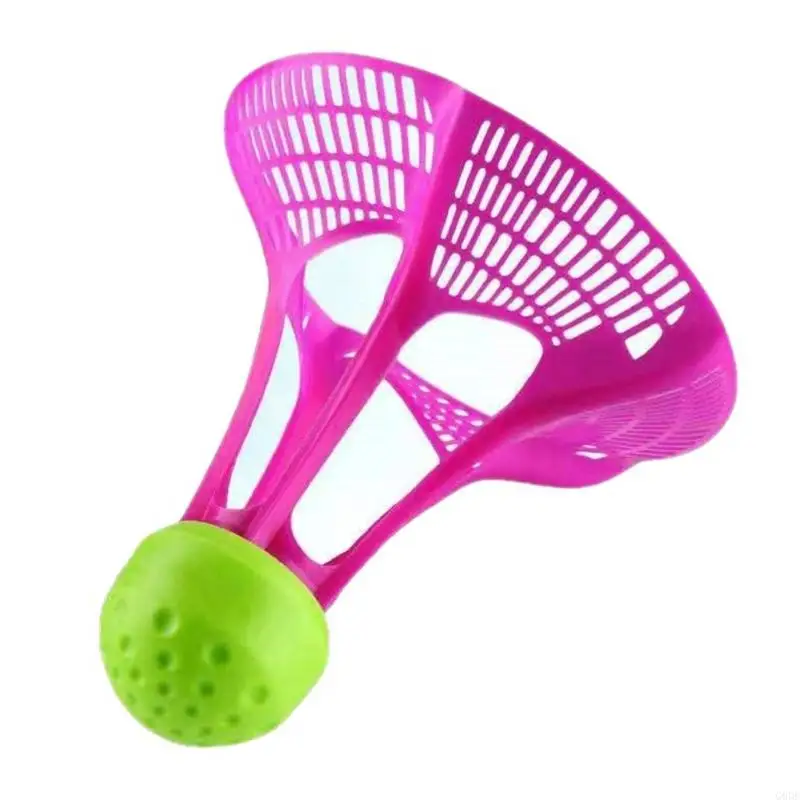 G6DE Elastic Head Badminton Nylon Shuttlecocks Toy Elastic Head Colorful Nylon Shuttlecocks Set For Indoor and Outdoor Play