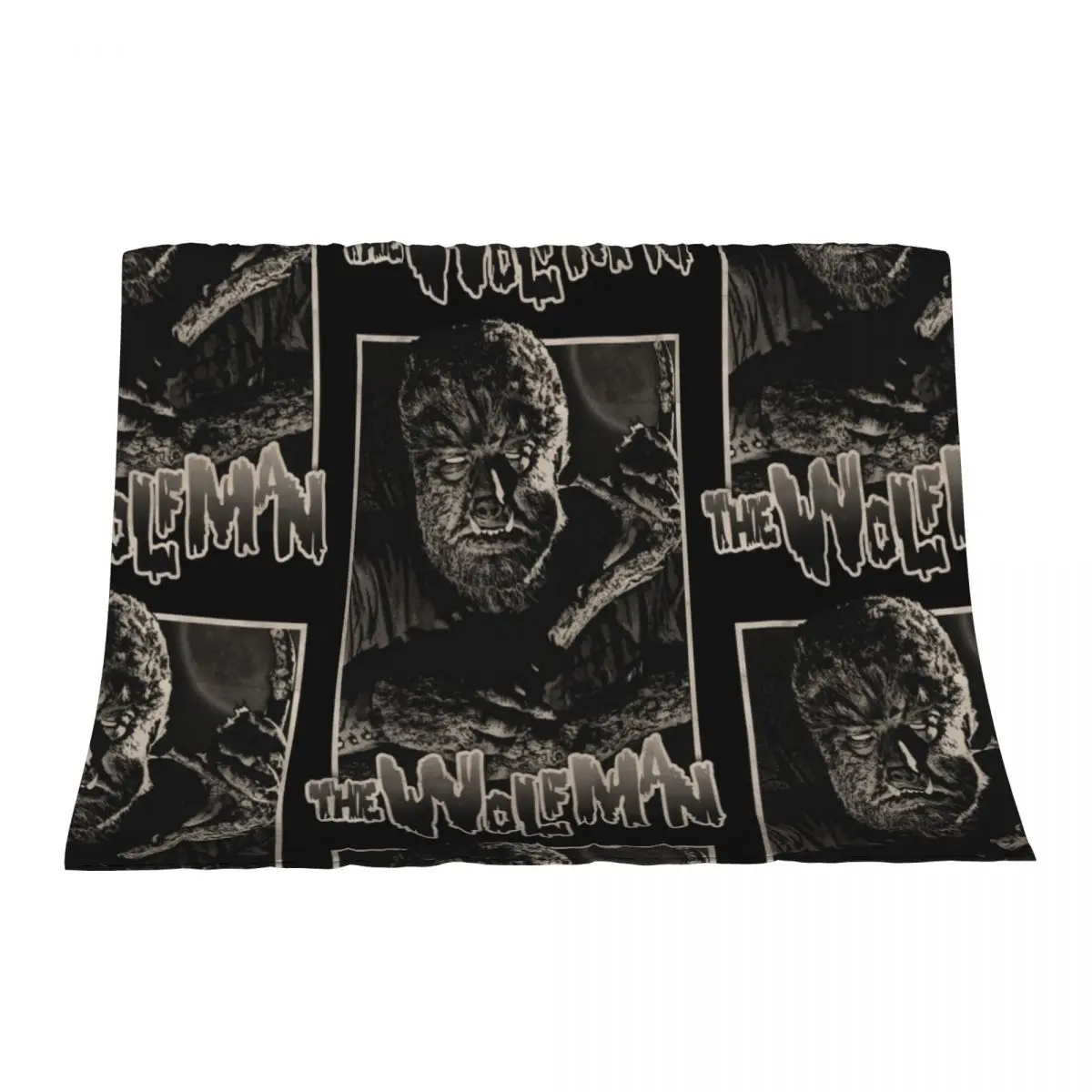 

The Wolfman, wolfman, wolf man, werewolf Throw Blanket Soft Personalized Gift Vintage Blankets