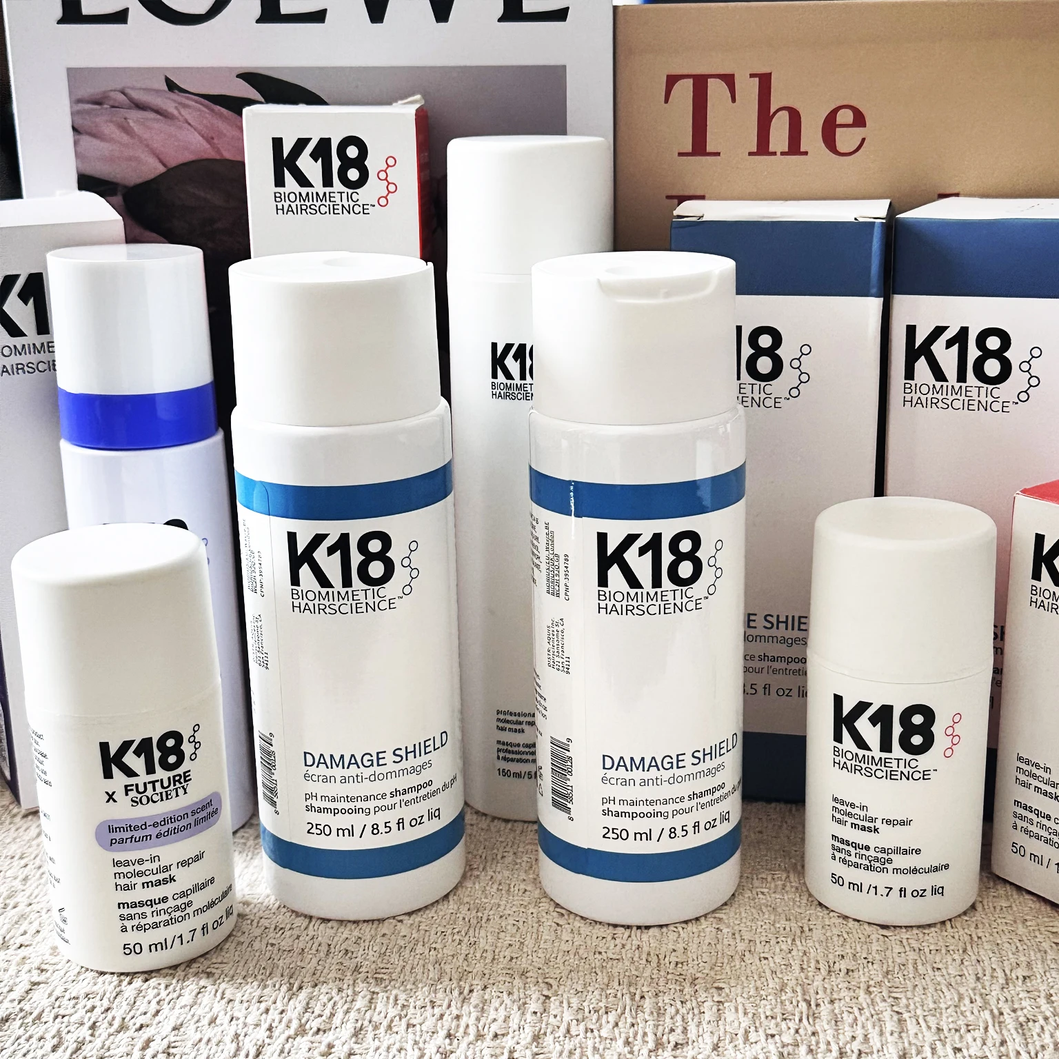 K18 Hair Care Products DAMAGE SHIELD PH-optimized Protective Shampoo & Leave-in Molecular Repair Hair Mask Shampoo Hair Care