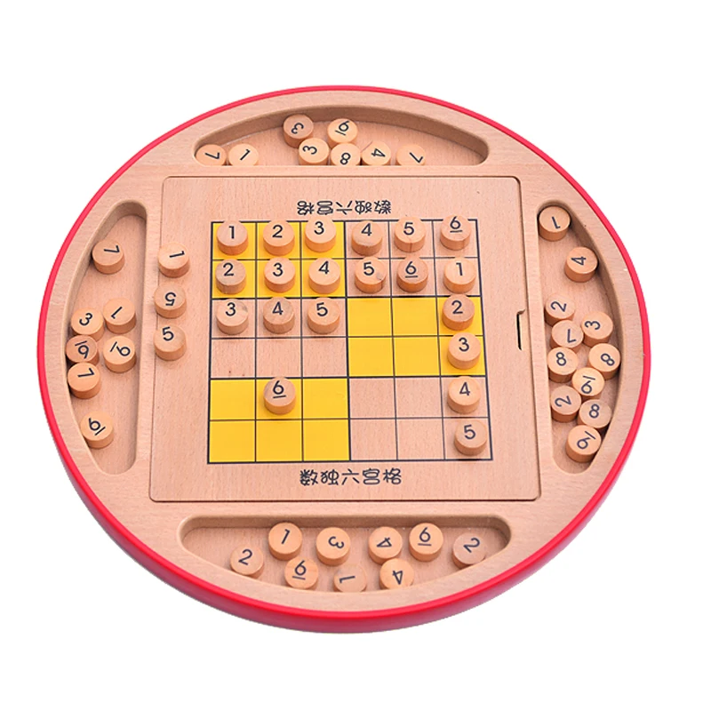 BSTFAMLY Crianças Sudoku Xadrez Faia com gaveta 28*28.5*4.5cm 100 Pçs/set Verificador Internacional Dobrável Mesa de Jogo Brinquedo Presente LF05