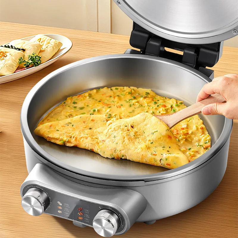 #Home-Use Stainless Steel Electric Griddle—Extra-Large, Extra-Deep, Multifunctional, Non-Coated Electric Frying Pan and Pancake