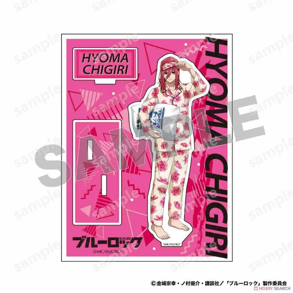 Hot Anime Pajamas Series Blue  Prison Acrylic Stand Cartoon Character Isagi Yoichi Cosplay Standing Sign Model Plate Desktop