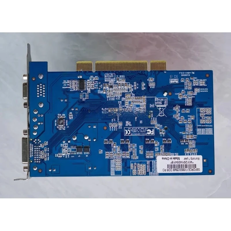 FX5500 PCI Industrial Video Graphics Card, Legacy PCI Slot GPU for Industrial PC & Retro Desktop System