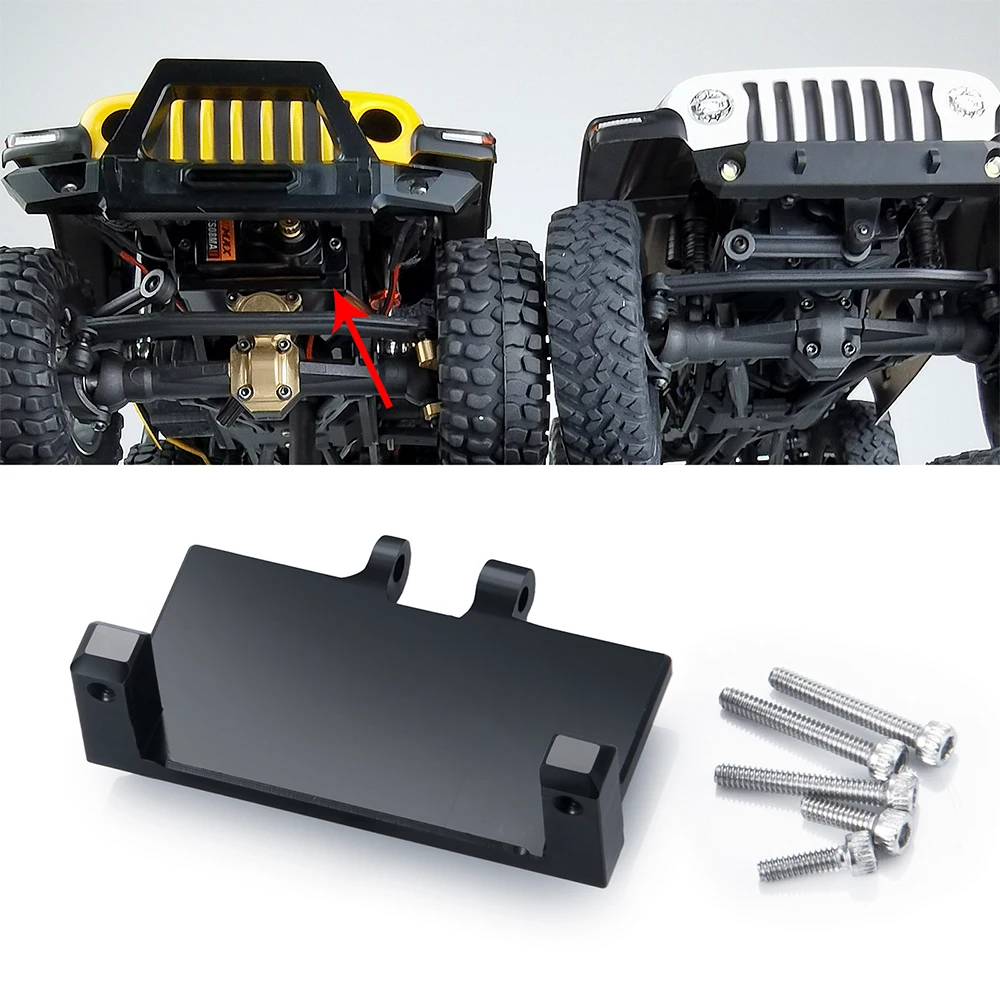 AXSPEED 15T bras de klaxon Servo support pour EMAX ES08MA II Axial SCX24 1/24 RC pièces de mise à niveau de voiture sur chenilles