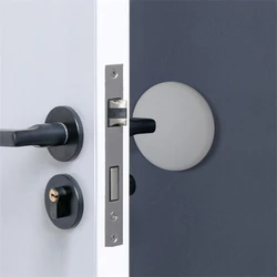 8cm Big Soft Rubber Pad To Protect The Wall Or Floor Diy Self Adhesive Door Stoppers Round Style Doors Handle Stops