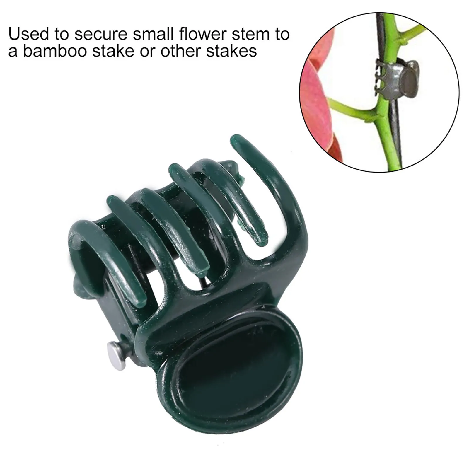 100pcs Mini Plant Clips Garden Flower Plant Support For Orchid Daisy Stems Support Flower To Grow In Good Condition