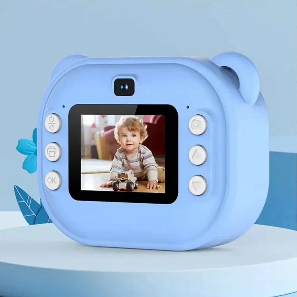 1080P HD Recording Thermal Print Camera with Print Paper Dual Lens Children Digital Camera One-click Printable 32G Card