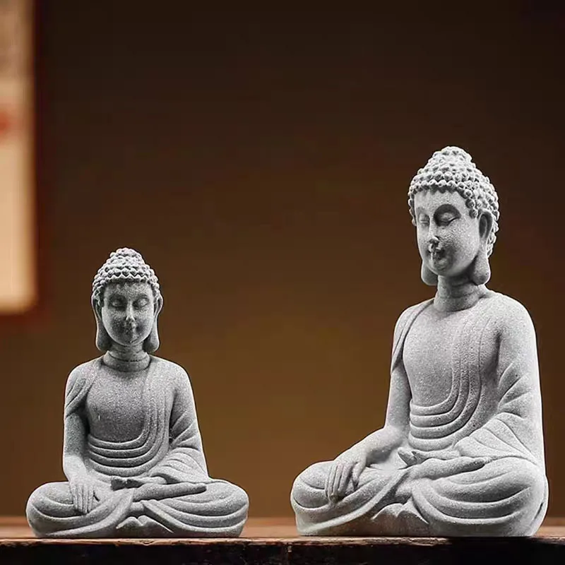 3D Silicone Mold Concrete Buddha Ornament Home Decoration Shakyamuni Sculpture Gypsum Epoxy Mould