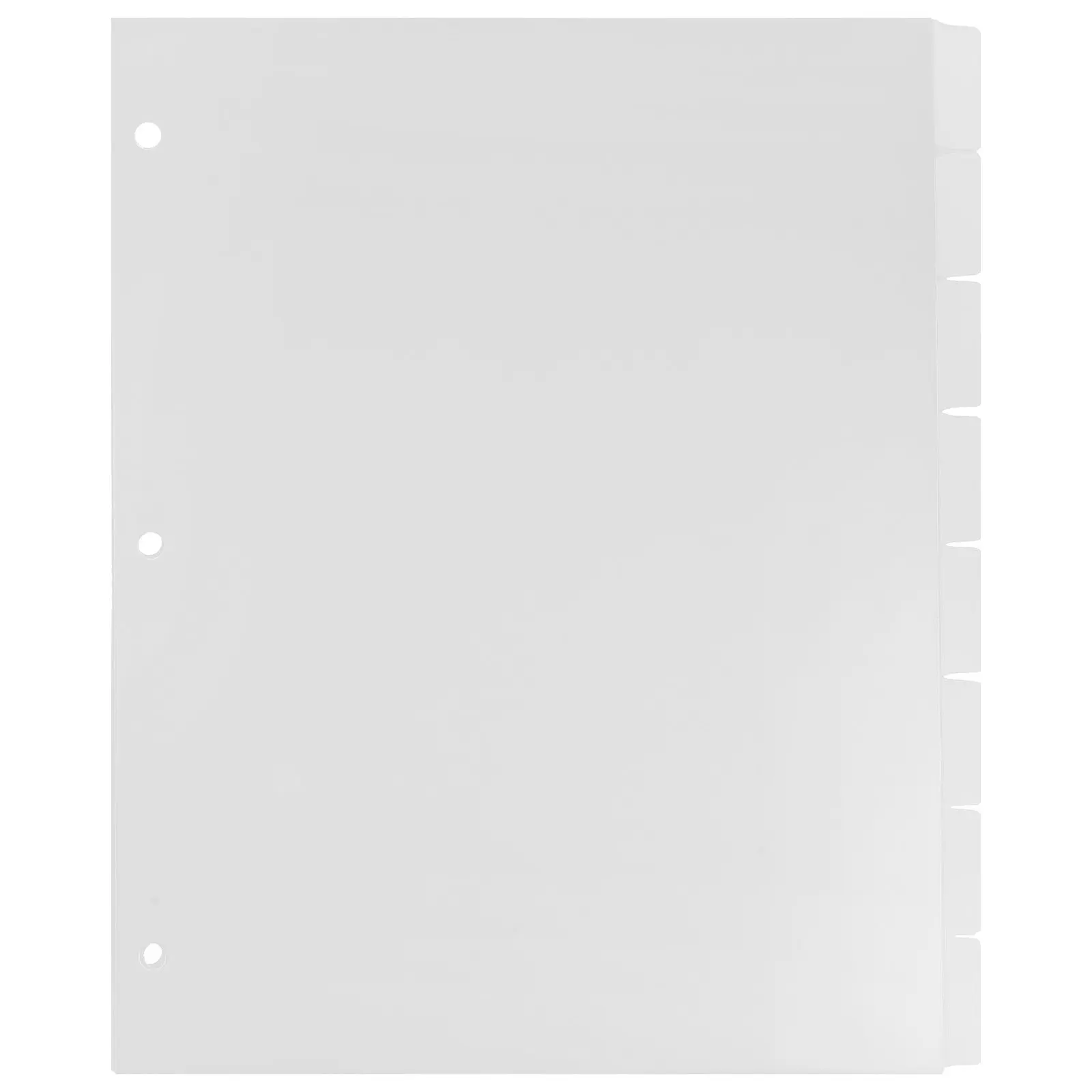 

8 Sheets Tabbed Divider Pages A4 for Binder Index Dividers with Smooth Edges and Vibrant Colors for Daily Planning and Office
