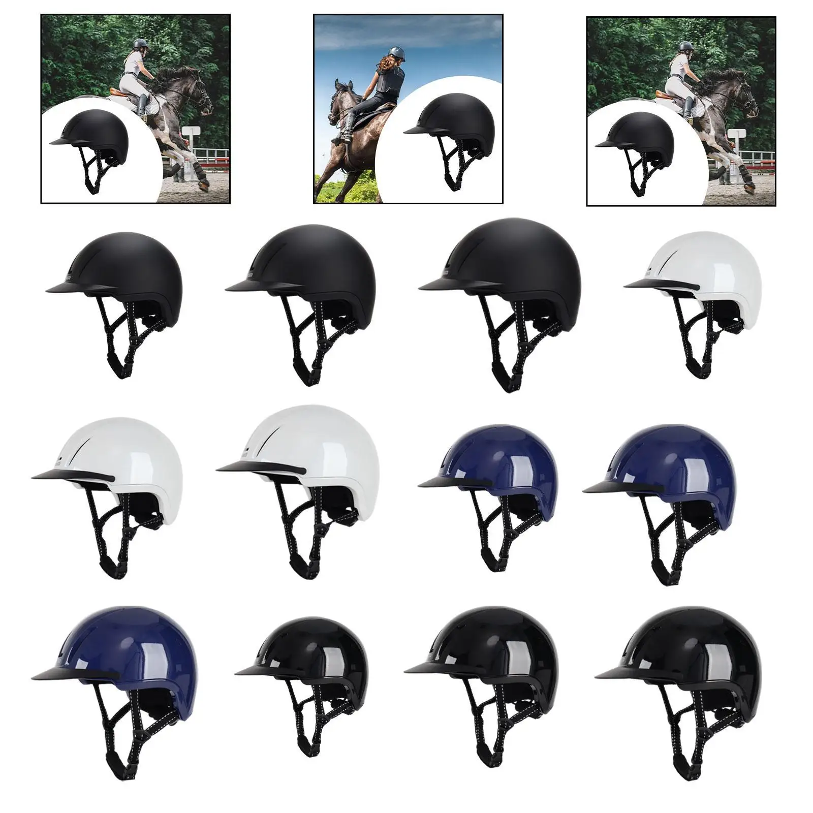 Casco equestre Comodo equipaggiamento con fodera rimovibile Cappello equestre