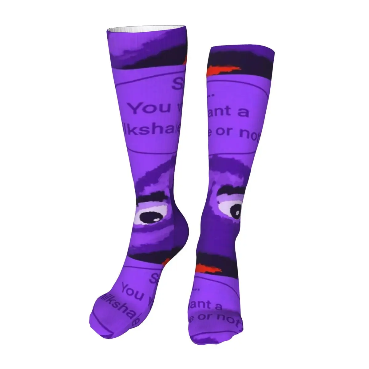 Order Up Grimace Adult Stockings Breathable Suitable For Sports Soft Bright Colours