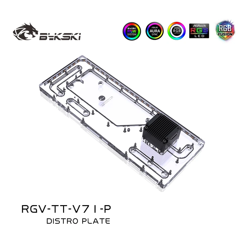 

BYKSKI Waterway Board RGV-TT-V71-P For Thermaltake View 71 Computer Case Distro Plate Water Cooling Solution