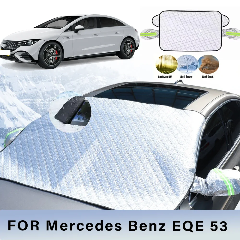

Thickened Car Now Sunshade Windshield Cover With 5/9 Magnets UV Protection Anti Snow Sunlight For Mercedes Benz EQE 53