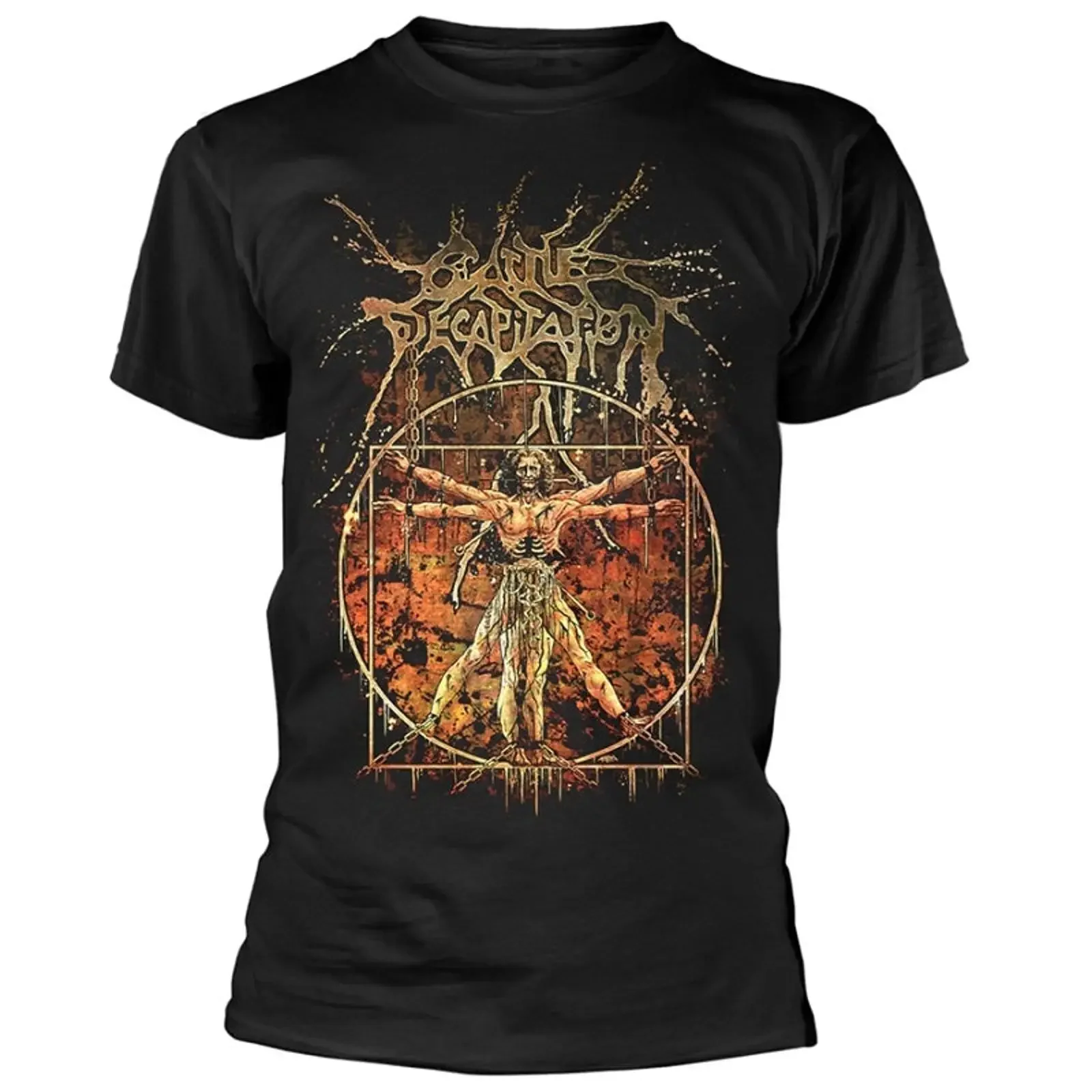 Cattle Decapitation Vitruvian TS vintage Washed Comfortable graphic Casual Breathable Slightly designer clothes homme Stylish